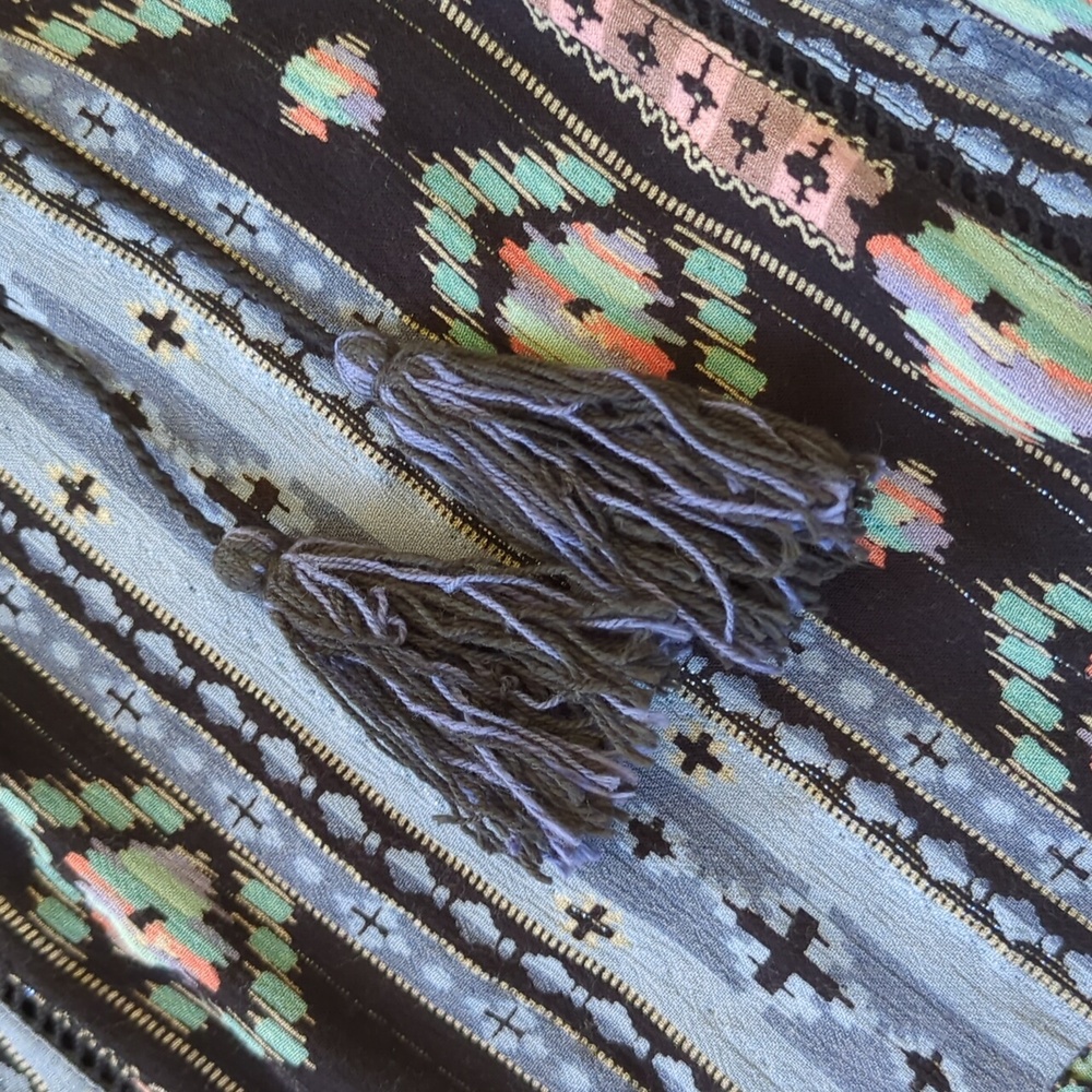 ANTHRO I Boho Western Winter Moon Tunic Woven Dress by Holding Horses, XSP - Picture 7 of 15